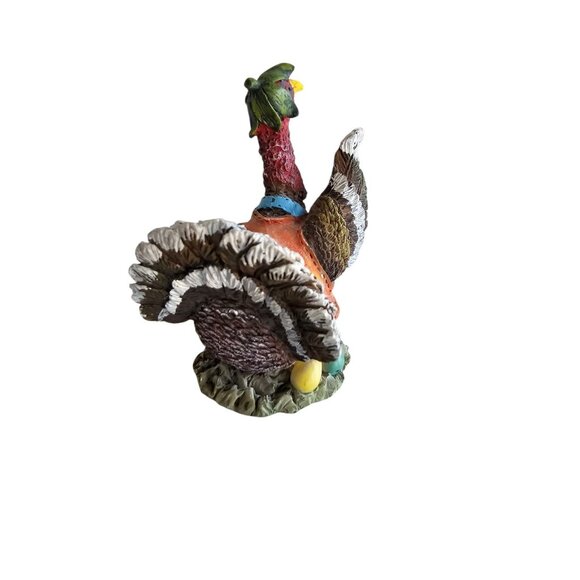 Vintage K's Collection Turkey Figurine Resin Vegetables Thanksgiving Decor 4¼” - Picture 3 of 4